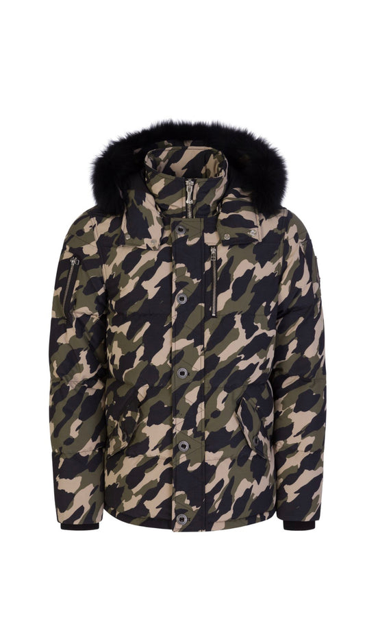 MOOSE KNUCKLES 3Q PADDED DOWN PARKA JACKET - CAMO