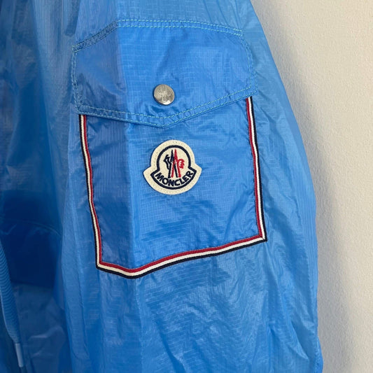 MONCLER EBIZO WINDBREAKER JACKET - BLUE