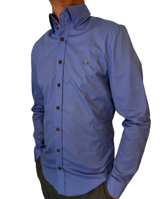 VIVIENNE WESTWOOD LONGSLEEVE BUTTON SHIRT - SKY BLUE