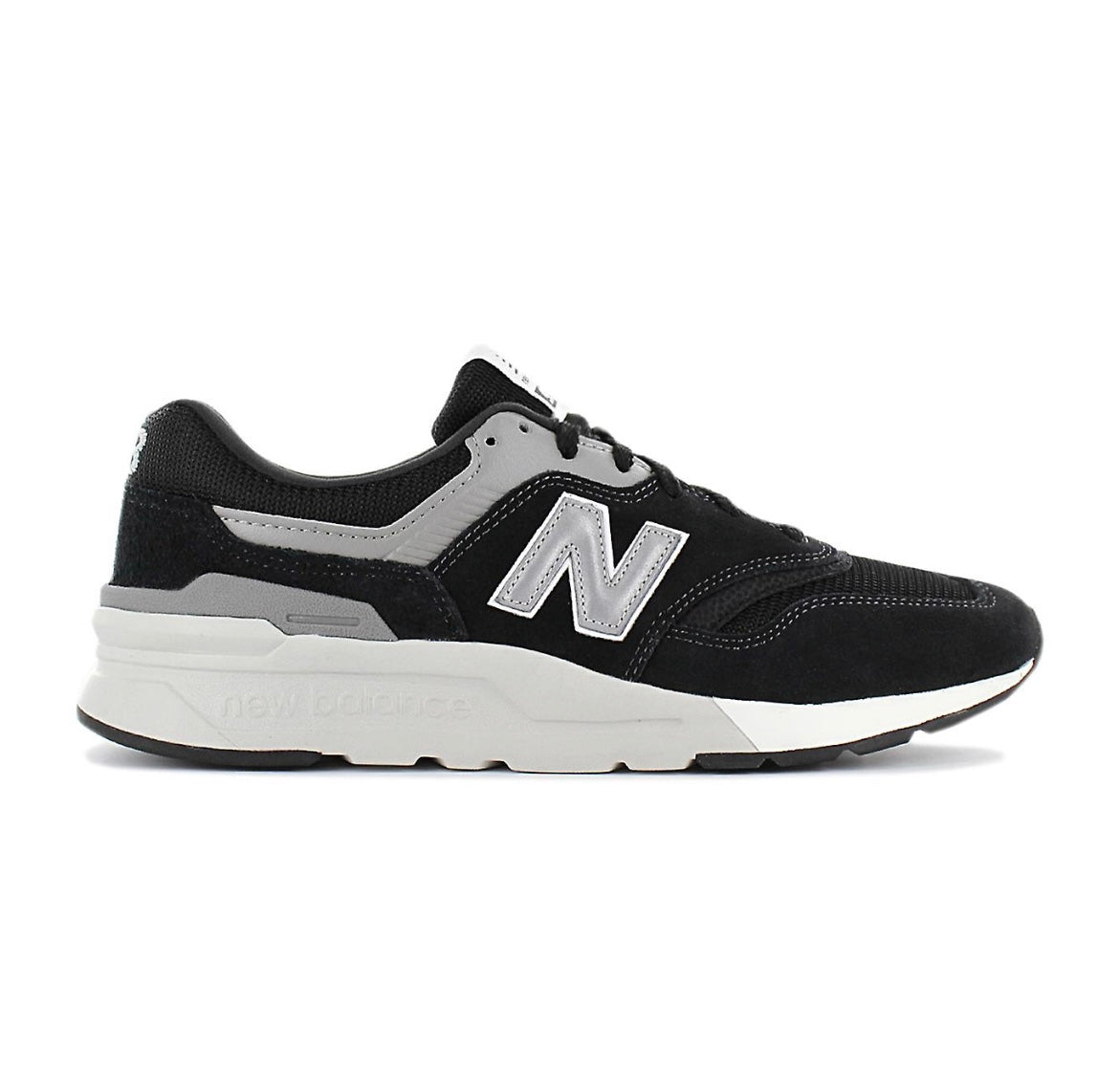 New balance 997 black hot sale white