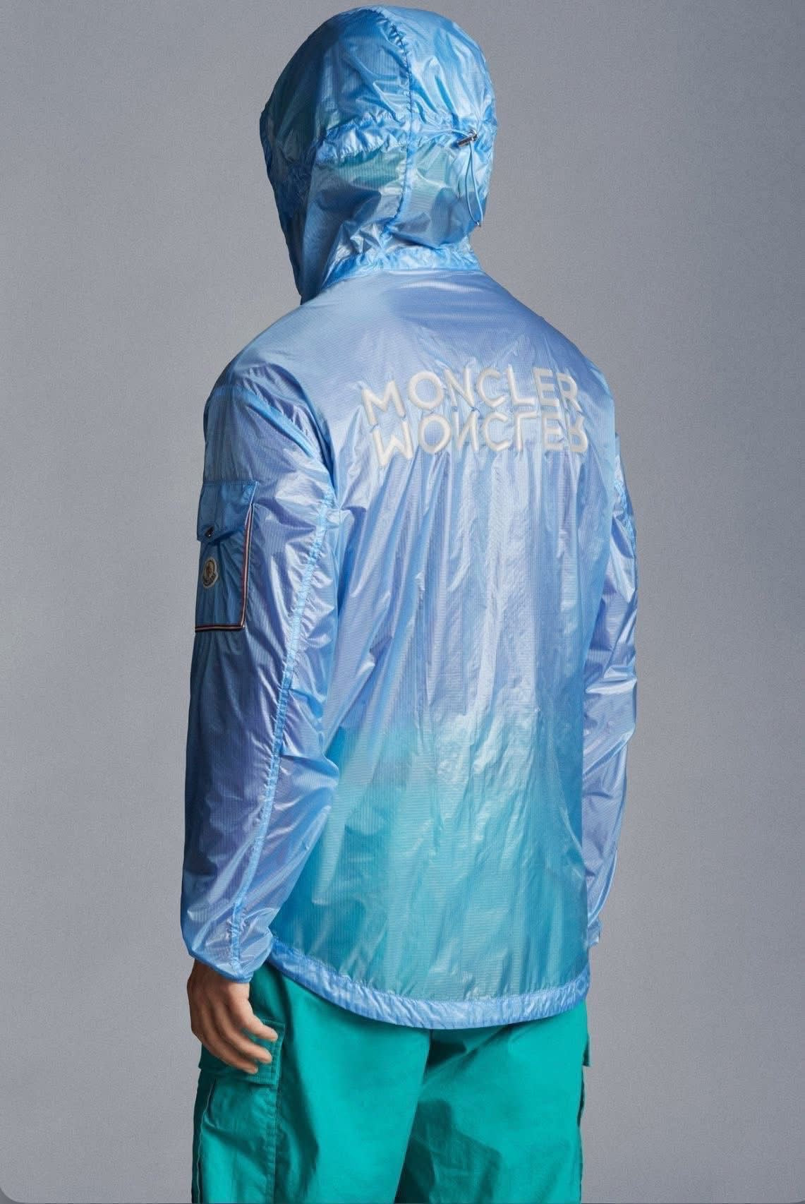 MONCLER EBIZO WINDBREAKER JACKET - BLUE