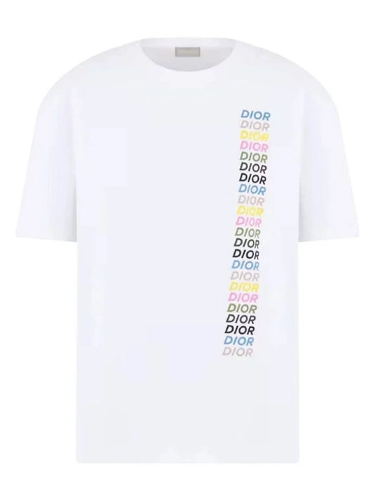 CHRISTIAN DIOR MULTI LOGO TSHIRT - WHITE