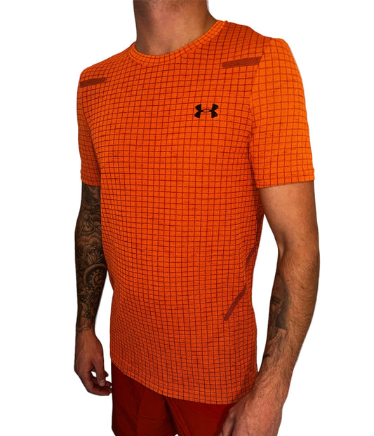 UNDER ARMOUR SEAMLESS STRIDE T-SHIRT - ORANGE