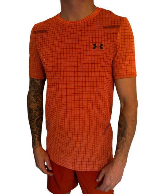 UNDER ARMOUR SEAMLESS STRIDE T-SHIRT - ORANGE
