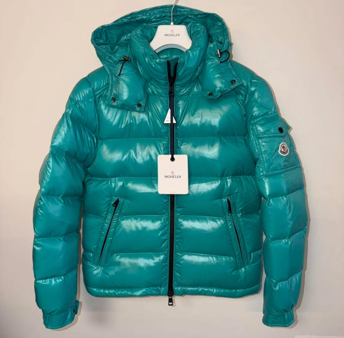 MONCLER ターコイズ ダウンマフラー MONCLER LEAN DOWN PUFFER JACKET - TURQUOISE – SGN CLOTHING