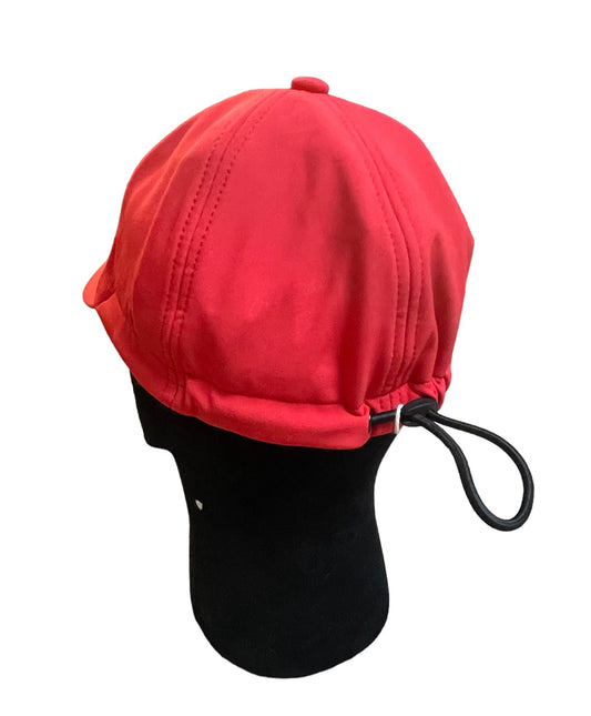 STONE ISLAND SOFT SHELL EMBROIDERED LOGO BASEBALL CAP - RED