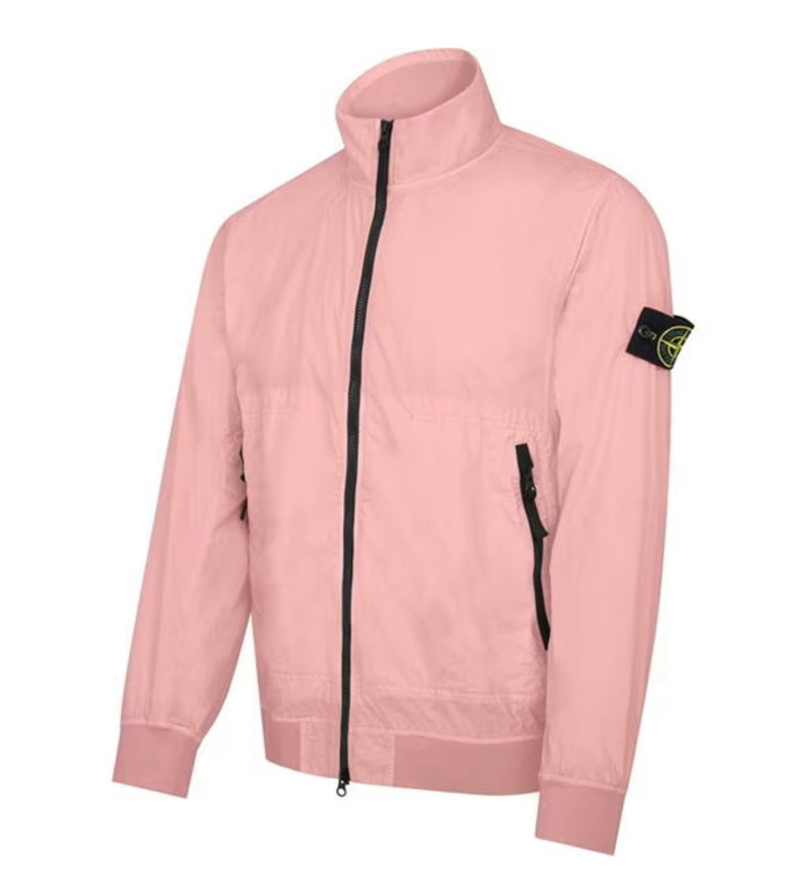 STONE ISLAND CRINKLE REPS BOMBER JACKET - ROSA PINK