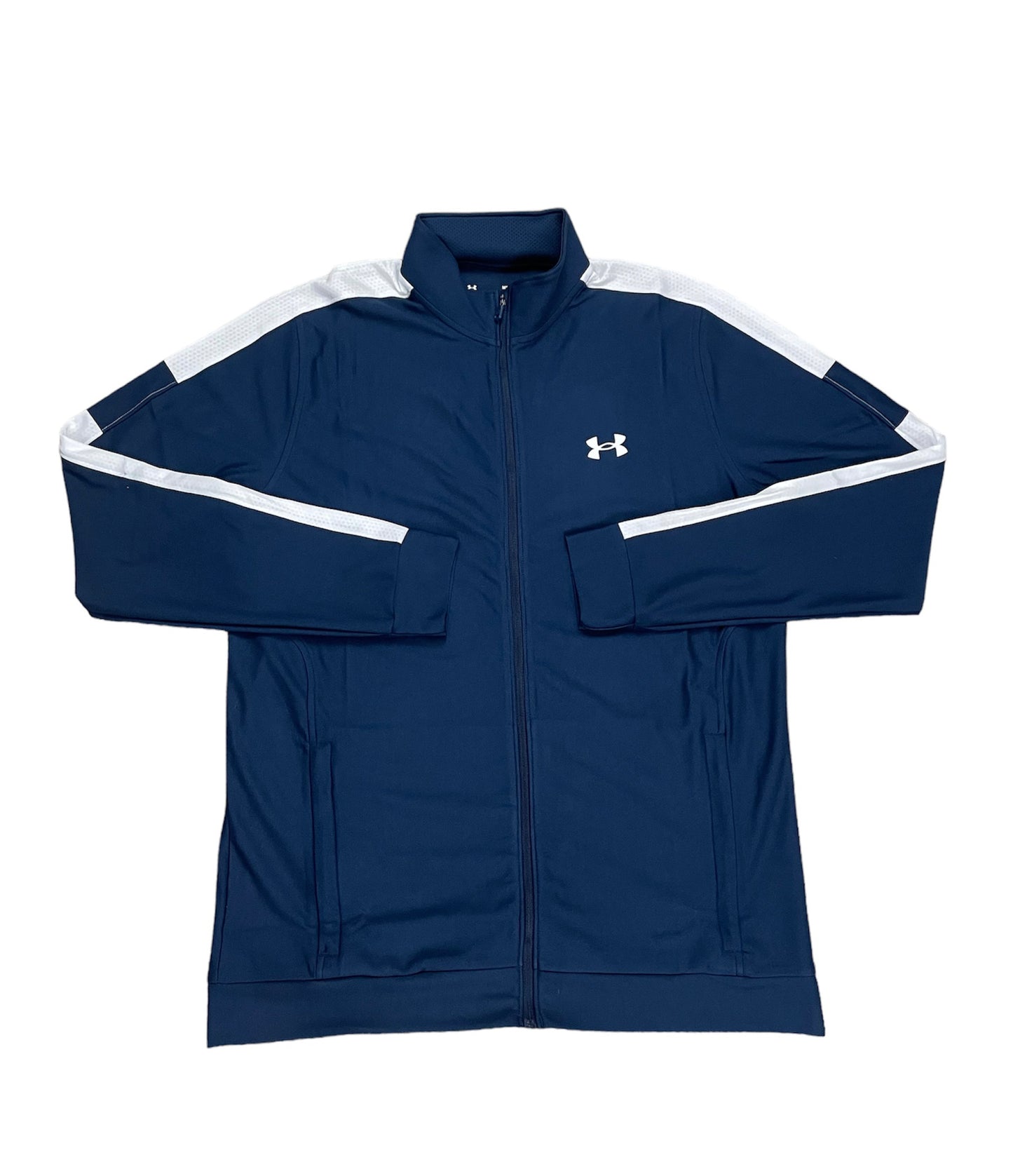 UNDER ARMOUR TWISTER LOGO TRACK JACKET - BLUE