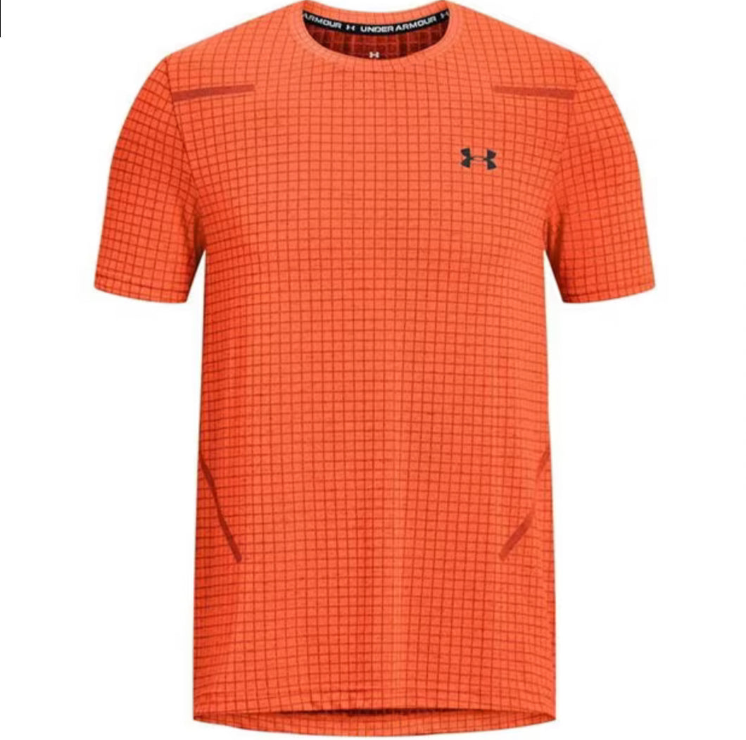 UNDER ARMOUR SEAMLESS STRIDE T-SHIRT - ORANGE
