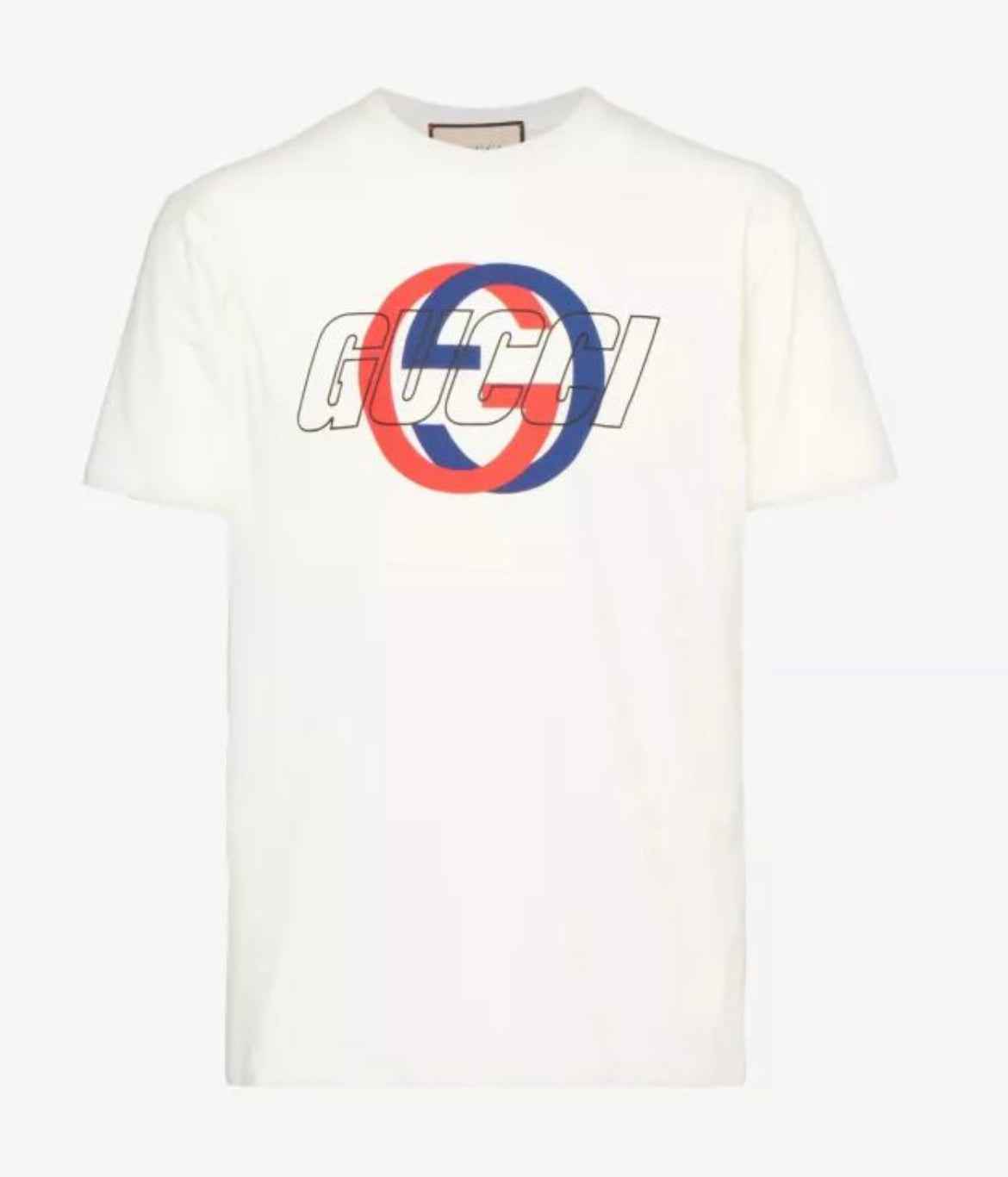 GUCCI GG CHEST LOGO TSHIRT - WHITE