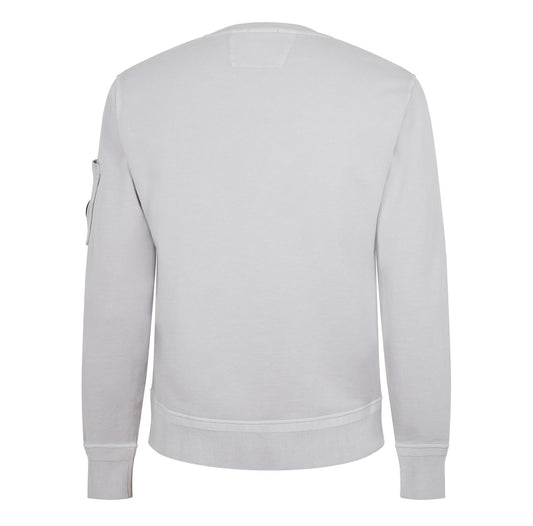 C.P. COMPANY LENS SWEATSHIRT - FLINT GREY