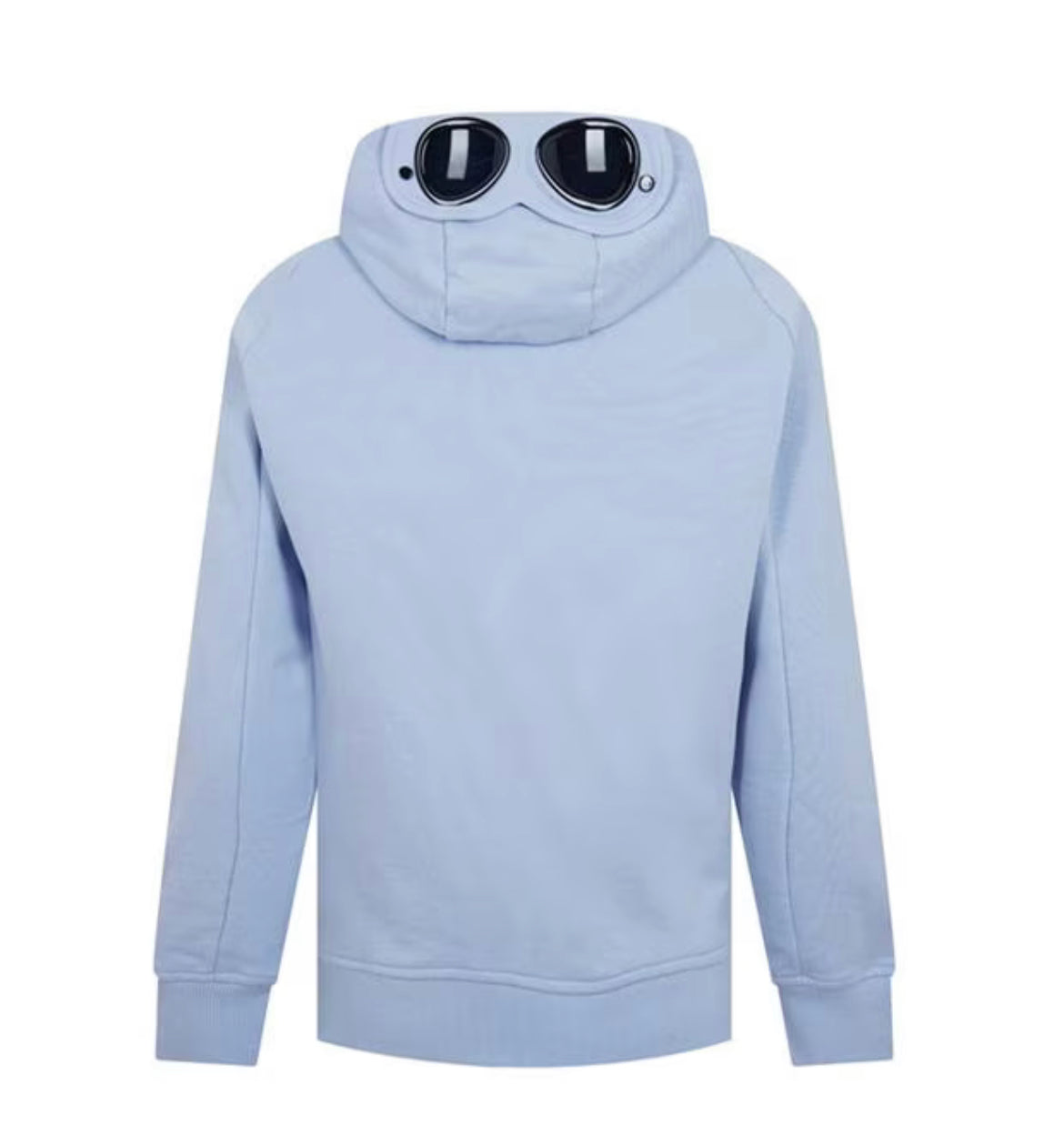 C.P. COMPANY GOGGLE FULL ZIP HOODED SWEATSHIRT - COSMIC SKY