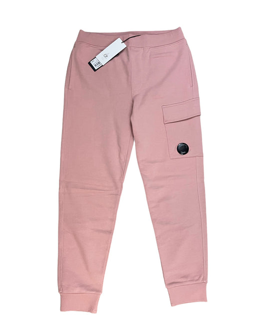 C.P. COMPANY LENS JOGGING BOTTOMS - PALE MAUVE