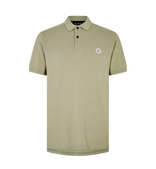 MA.STRUM LOGO COTTON POLO SHIRT - LIGHT GREEN