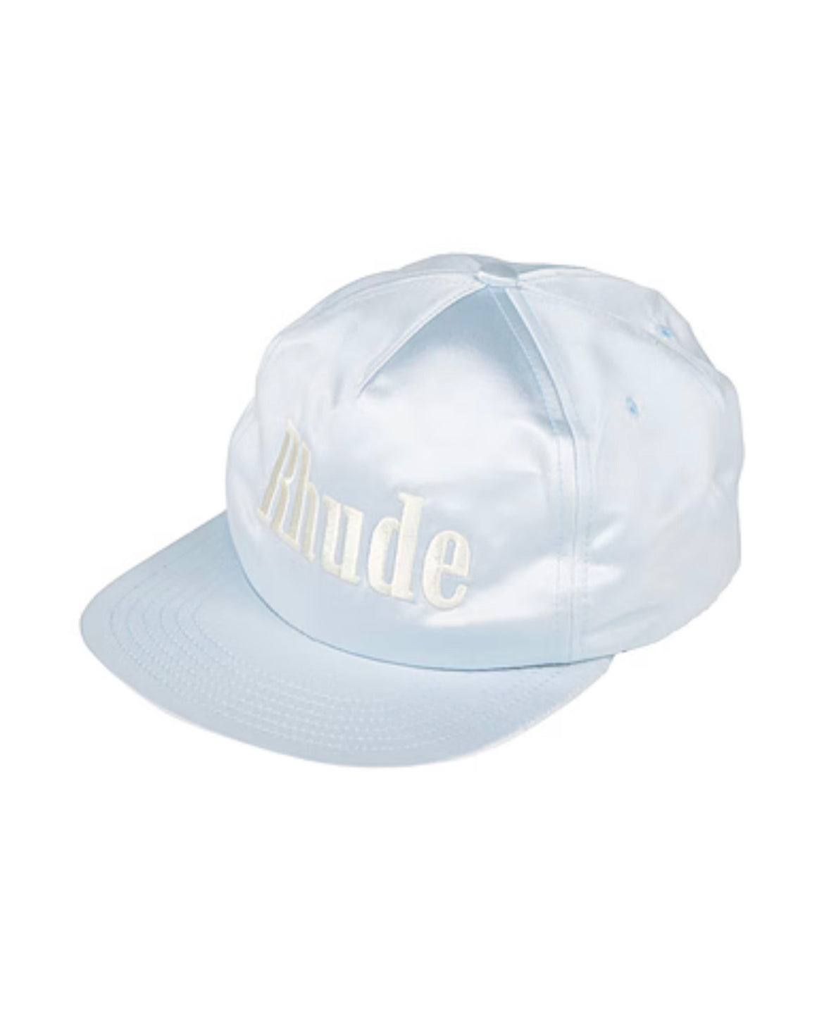 RHUDE SATIN LOGO BASEBALL CAP - SKY BLUE