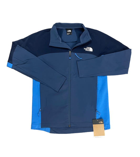 THE NORTH FACE HYBRID SOFT SHELL FULL ZIP JACKET - BLUE