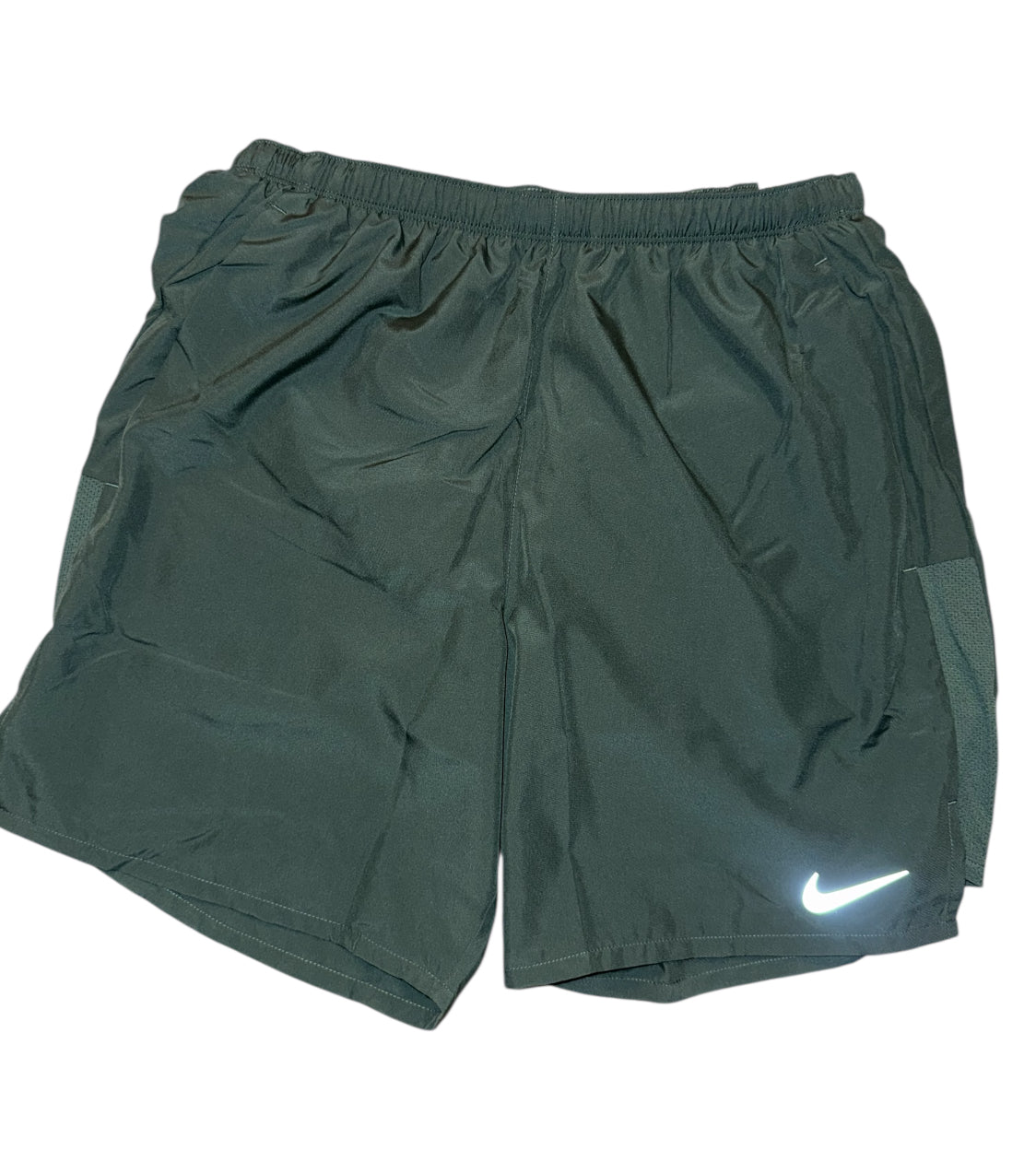 NIKE DRI - FIT 1.0 MILER TSHIRT & CHALLENGER SHORTS FULL SET - NEON / TEAL
