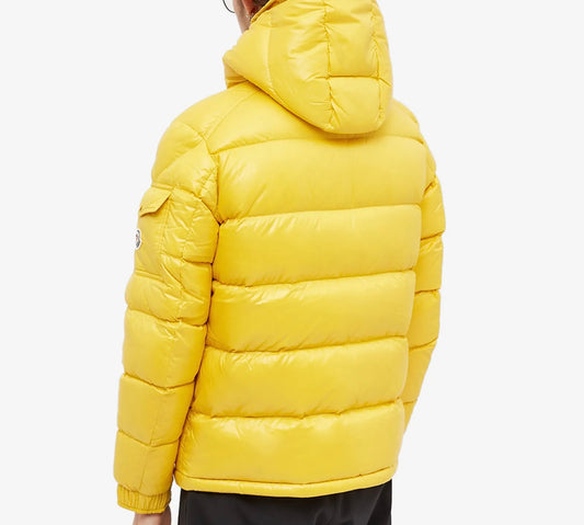 MONCLER MAYA DOWN PUFFER JACKET - YELLOW