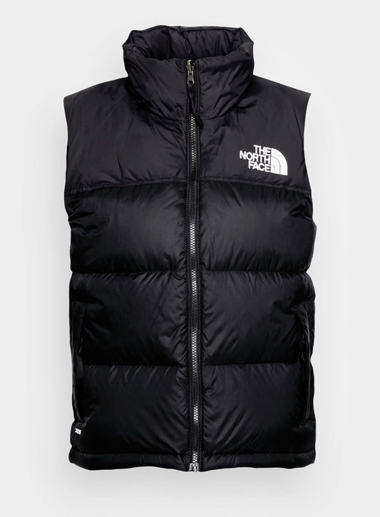 WOMENS THE NORTH FACE NUPTSE 700 DOWN BODYWARMER GILET - BLACK