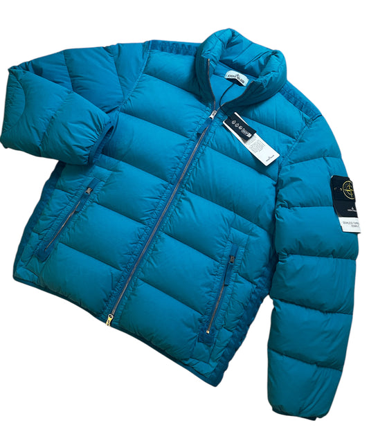 STONE ISLAND SEAMLESS TUNNEL DOWN PUFFER JACKET - TURQUOISE