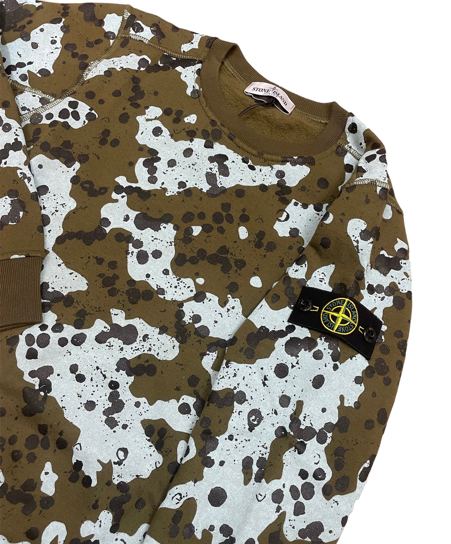 KIDS STONE ISLAND CAMO LOGO SWEATSHIRT