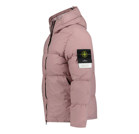 STONE ISLAND NASLAN LIGHT WATRO DOWN PUFFER JACKET - ROSE QUARTZ