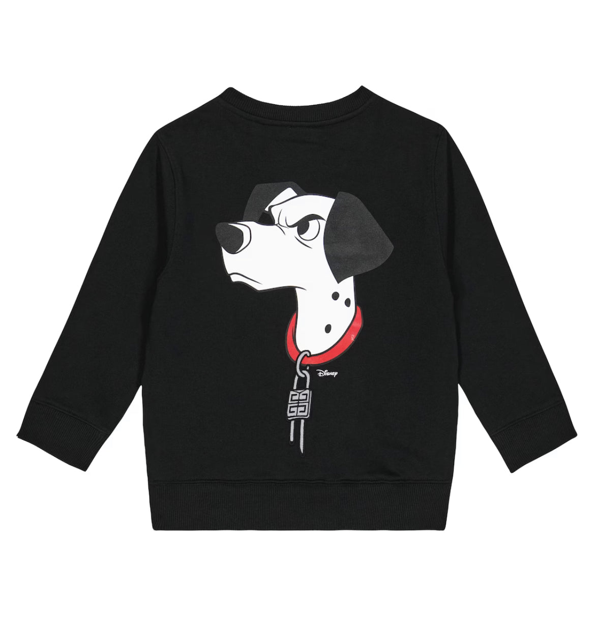 KIDS GIVENCHY X DISNEY DALMATION LOGO SWEATSHIRT - BLACK