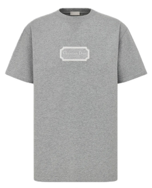 CHRISTIAN DIOR COUTURE LOGO T-SHIRT - GREY