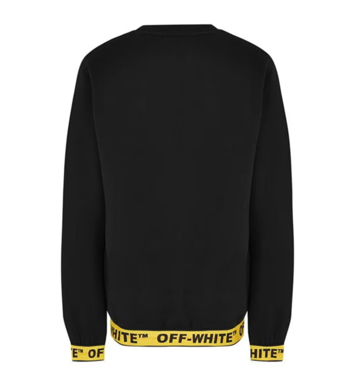 KIDS OFF-WHITE INDUSTRIAL LOGO SWEATSHIRT - BLACK
