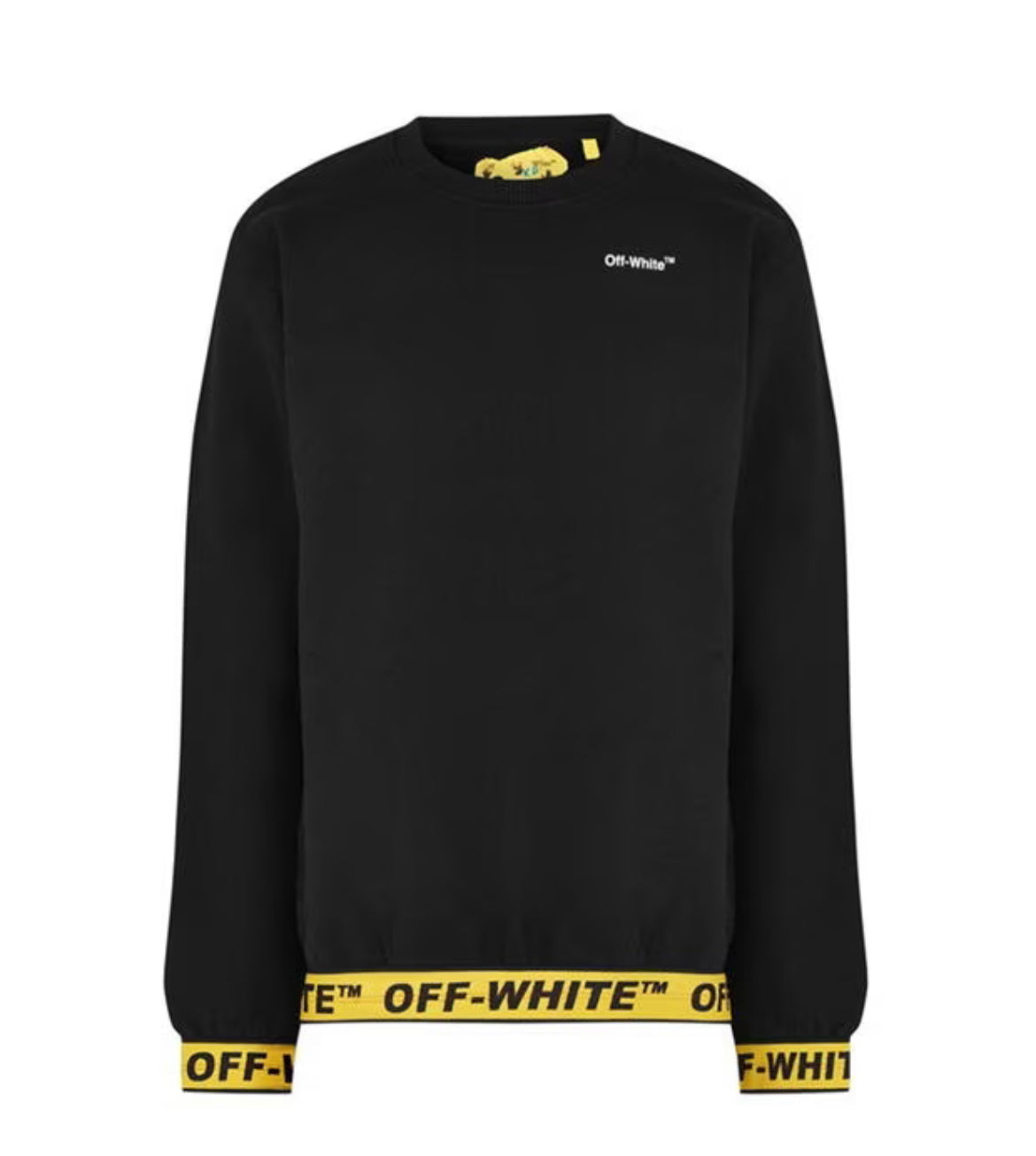 KIDS OFF-WHITE INDUSTRIAL LOGO SWEATSHIRT - BLACK
