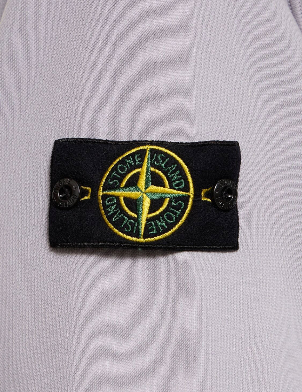 STONE ISLAND COTTON FLEECE SWEATSHIRT - DUST