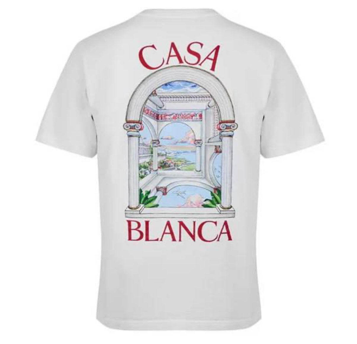 CASABLANCA PASSAGE T-SHIRT - WHITE
