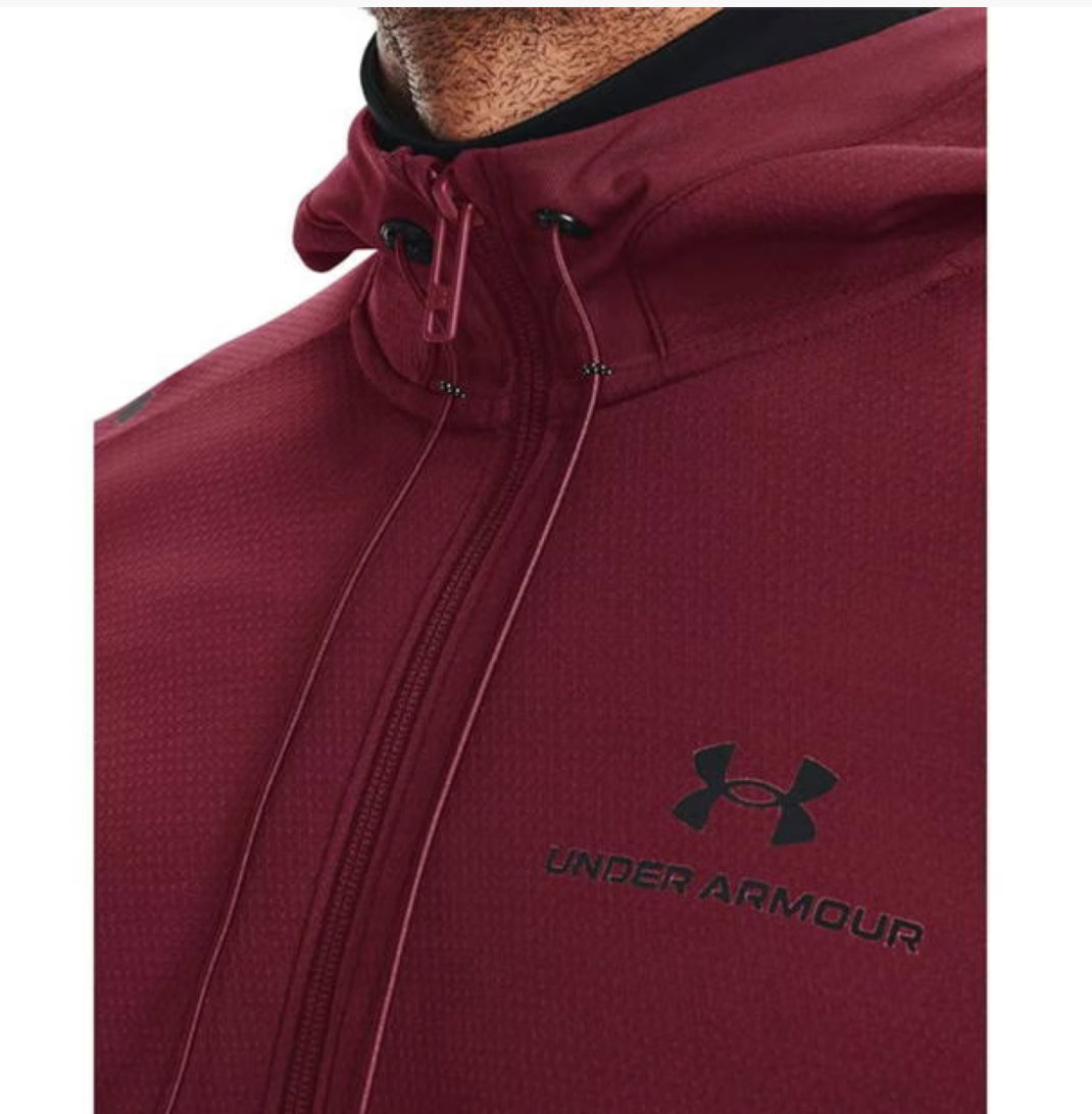 UNDER ARMOUR RUSH AP HOODIE - MAROON