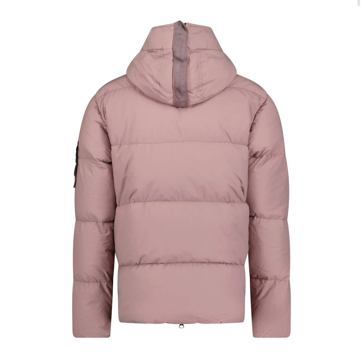 STONE ISLAND NASLAN LIGHT WATRO DOWN PUFFER JACKET - ROSE QUARTZ