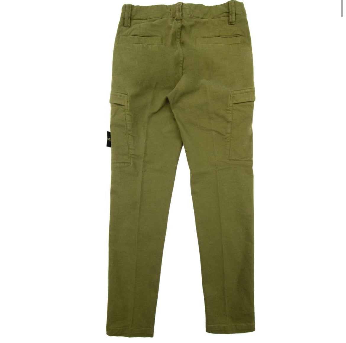 KIDS STONE ISLAND LOGO CARGO TROUSERS - KHAKI