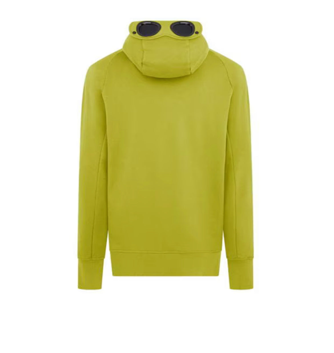 C.P. COMPANY GOGGLE FULL ZIP HOODED SWEATSHIRT - GOLDEN PALM