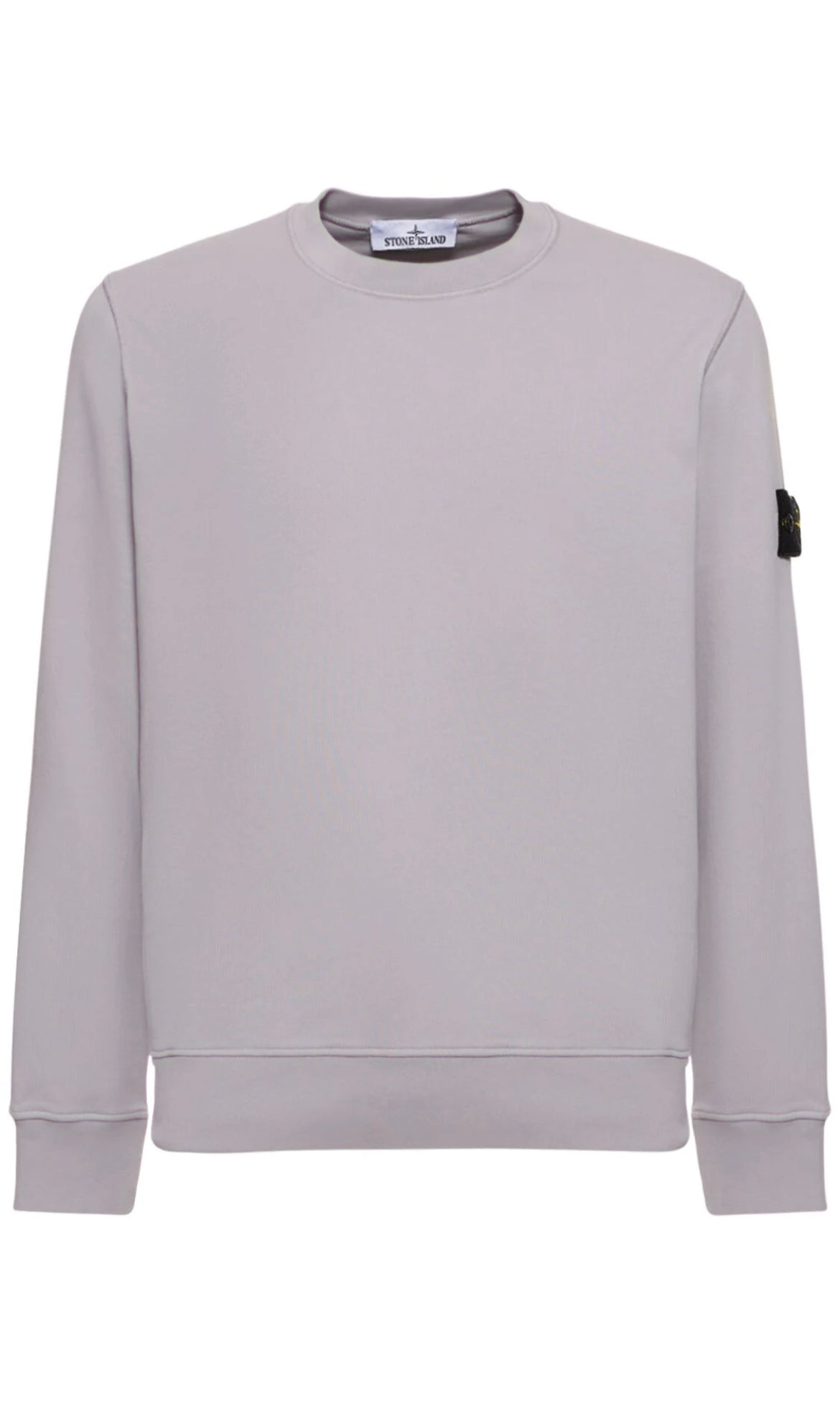STONE ISLAND COTTON FLEECE SWEATSHIRT - DUST