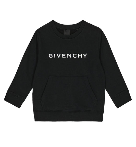 KIDS GIVENCHY X DISNEY DALMATION LOGO SWEATSHIRT - BLACK