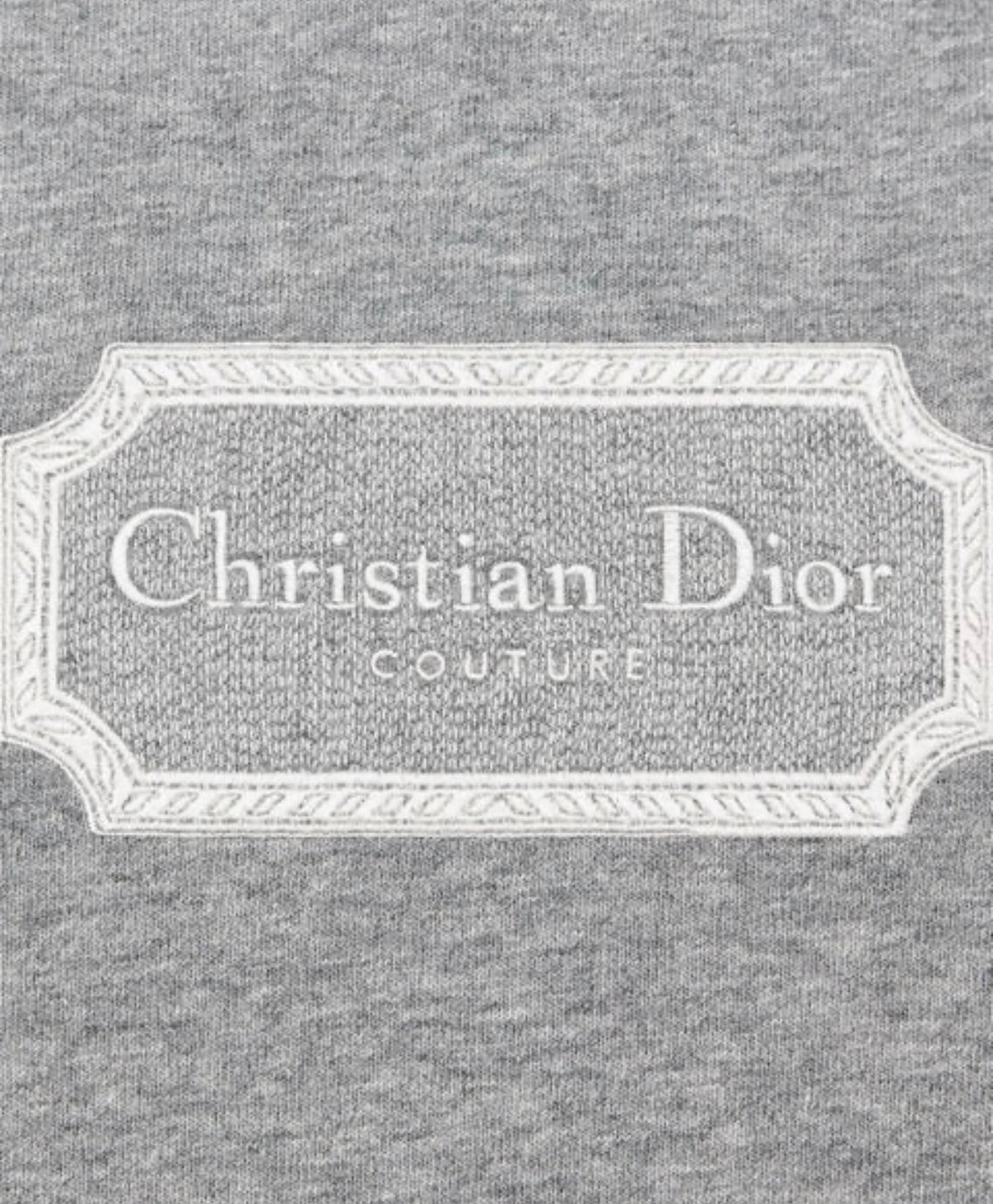 CHRISTIAN DIOR COUTURE LOGO T-SHIRT - GREY