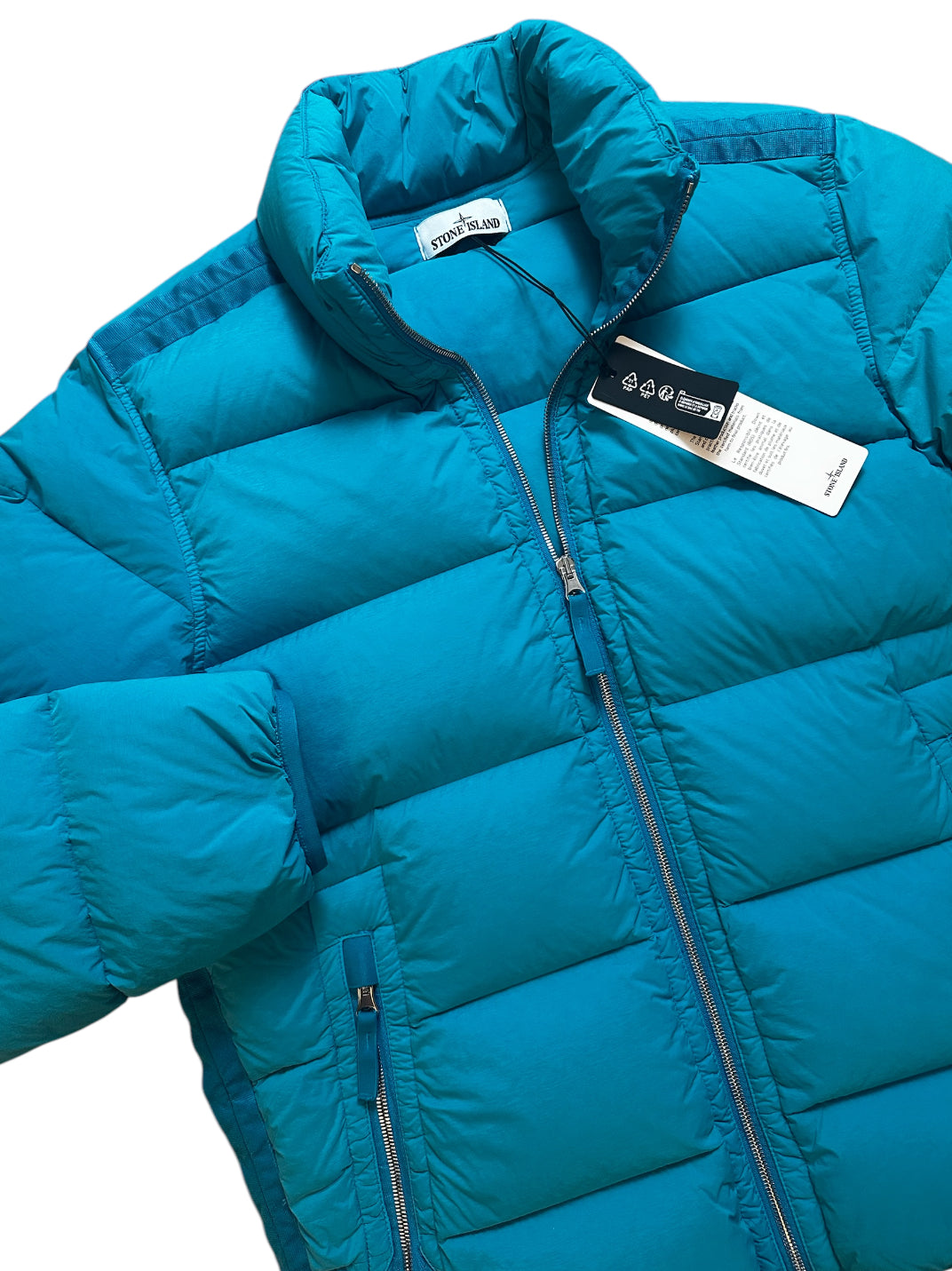 STONE ISLAND SEAMLESS TUNNEL DOWN PUFFER JACKET - TURQUOISE