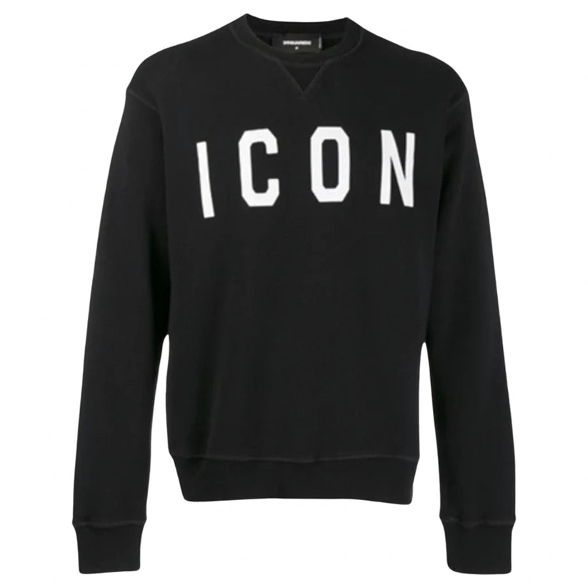 DSQUARED2 ICON LOGO SWEATSHIRT - BLACK