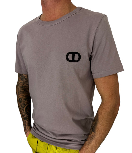 CHRISTIAN DIOR CD ICON LOGO T-SHIRT - ROSE VIOLET