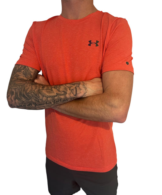 UNDER ARMOUR RUSH LEGACY TSHIRT - ORANGE