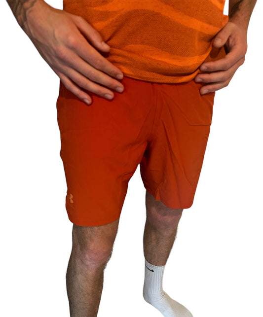 UNDER ARMOUR SPEEDPOCKET SHORTS - ORANGE