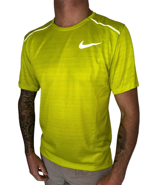 NIKE DRI-FIT MILER 1.0 T SHIRT - CACTUS GREEN