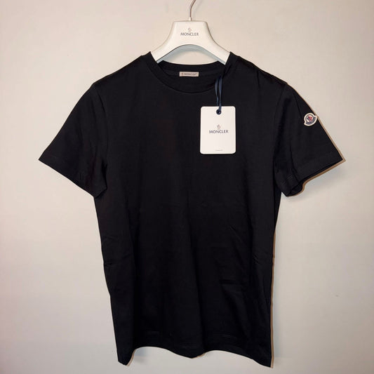 MENS MONCLER LOGO TSHIRT - BLACK