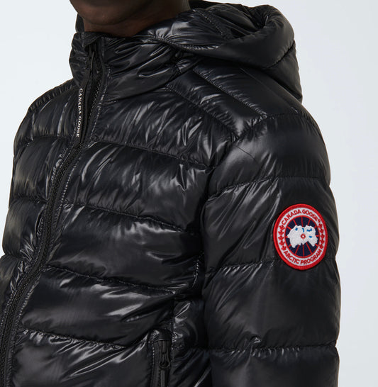 CANADA GOOSE CROFTON LOGO DOWN PADDED JACKET - BLACK