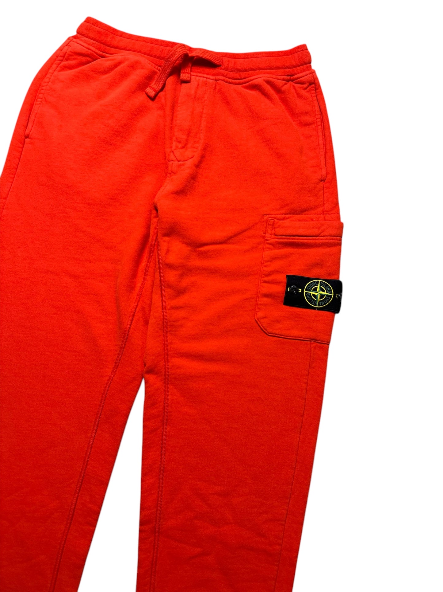 STONE ISLAND COTTON LOGO CARGO TRACKSUIT BOTTOMS - FELPA