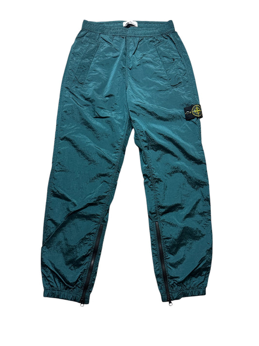STONE ISLAND NYLON METAL CARGO TROUSERS - CHROME GREEN