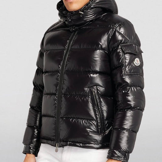 MONCLER MAYA DOWN PUFFER JACKET - BLACK